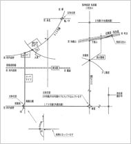 近隣図及びお車の道順